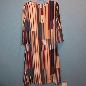 Ruby Pattern Striped Midi Dress